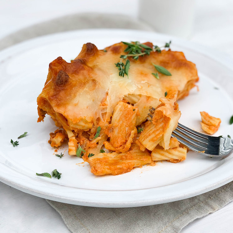 Picture of baked penne vodka
